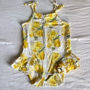 Kate Quinn Daffodil Ruffle Leg Sunsuit • Size 18-24m